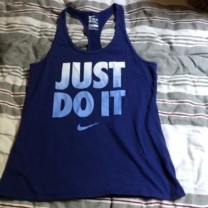 Nike blue dri-fit tank top
